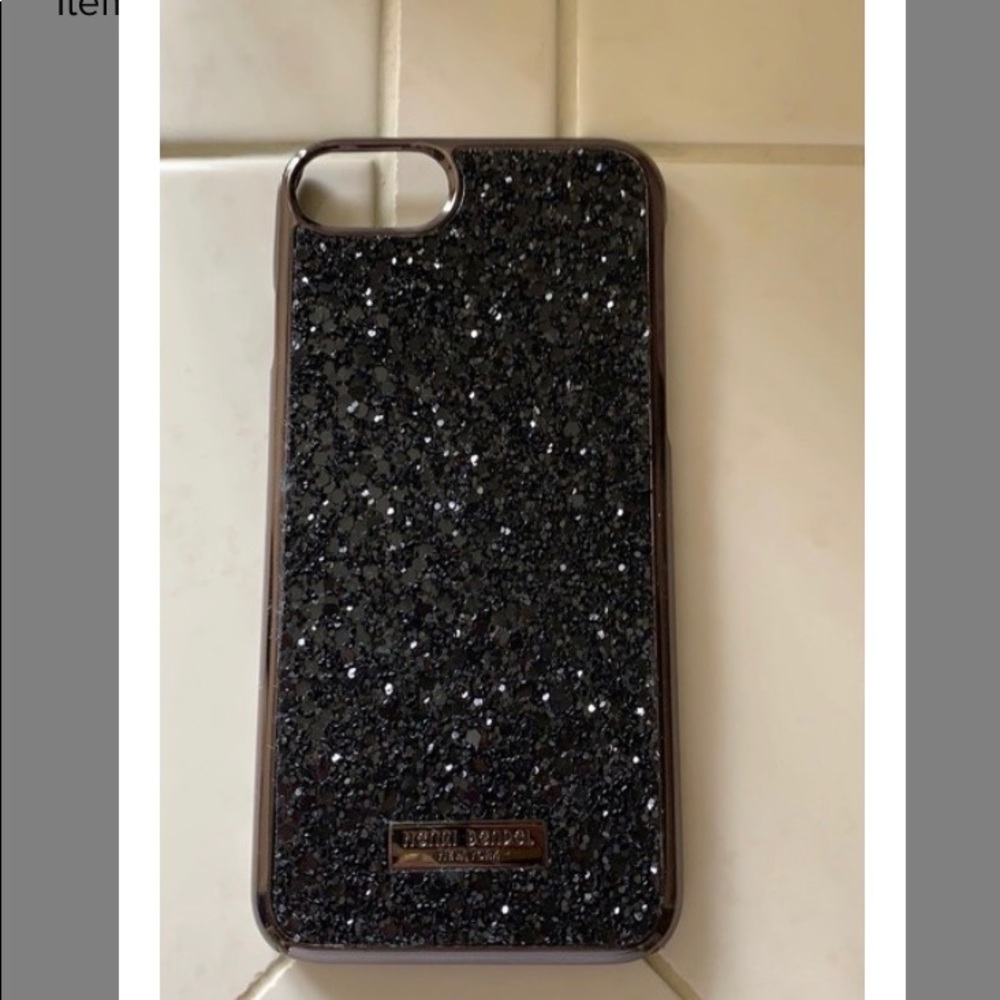 Henri bendel black crystal phone case